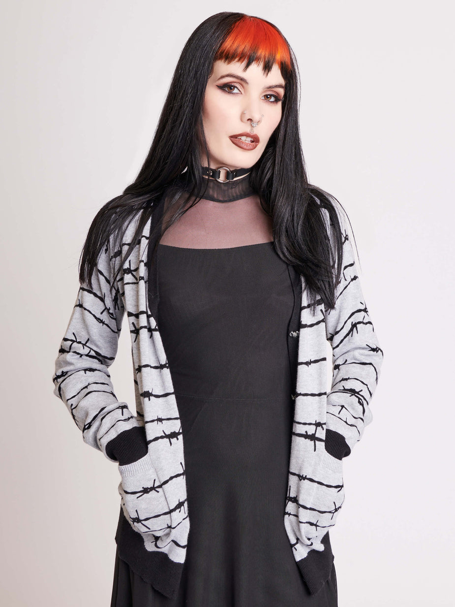 Barbed Wire Cardigan – Midnight Hour