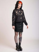 Bat Doily Sweatshirt