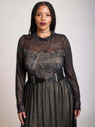 Bat mesh lace dress