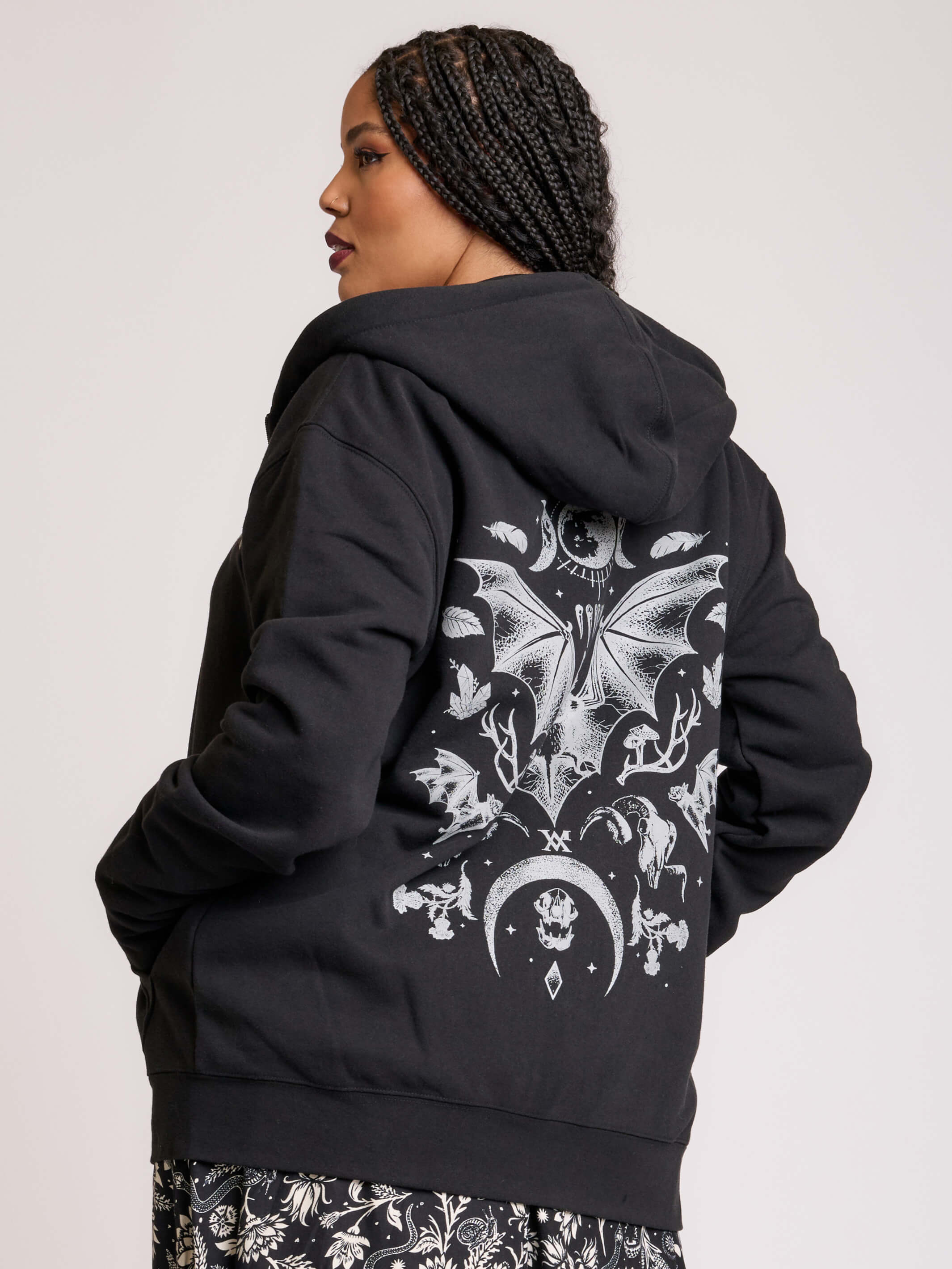 Bats in the Belfry Zip Up Hoodie