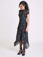 BOTANICAL MESH DRESS