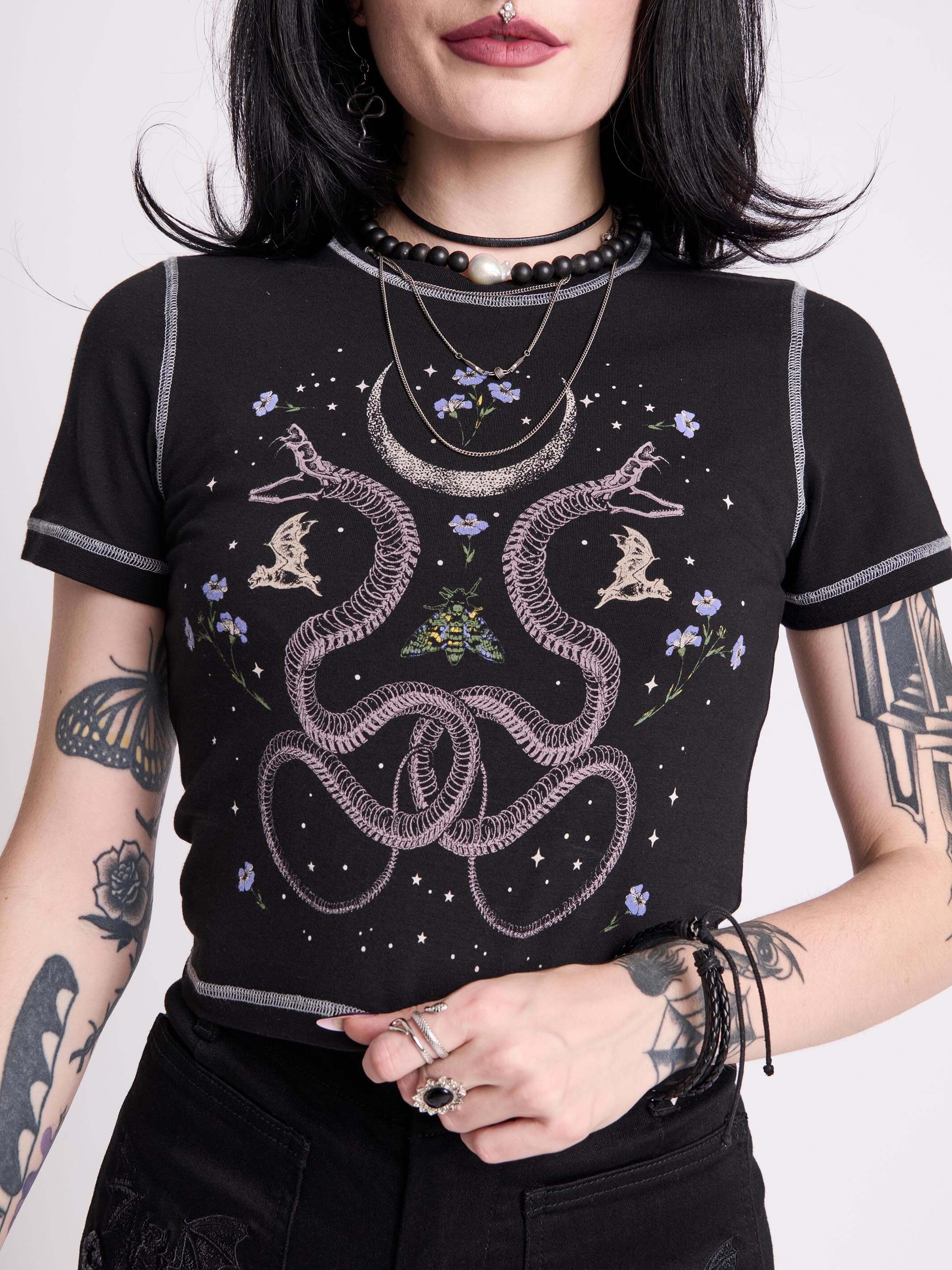 COSMIC SNAKE BABY TEE