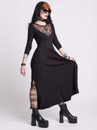 DARK DELIGHTS MAXI DRESS