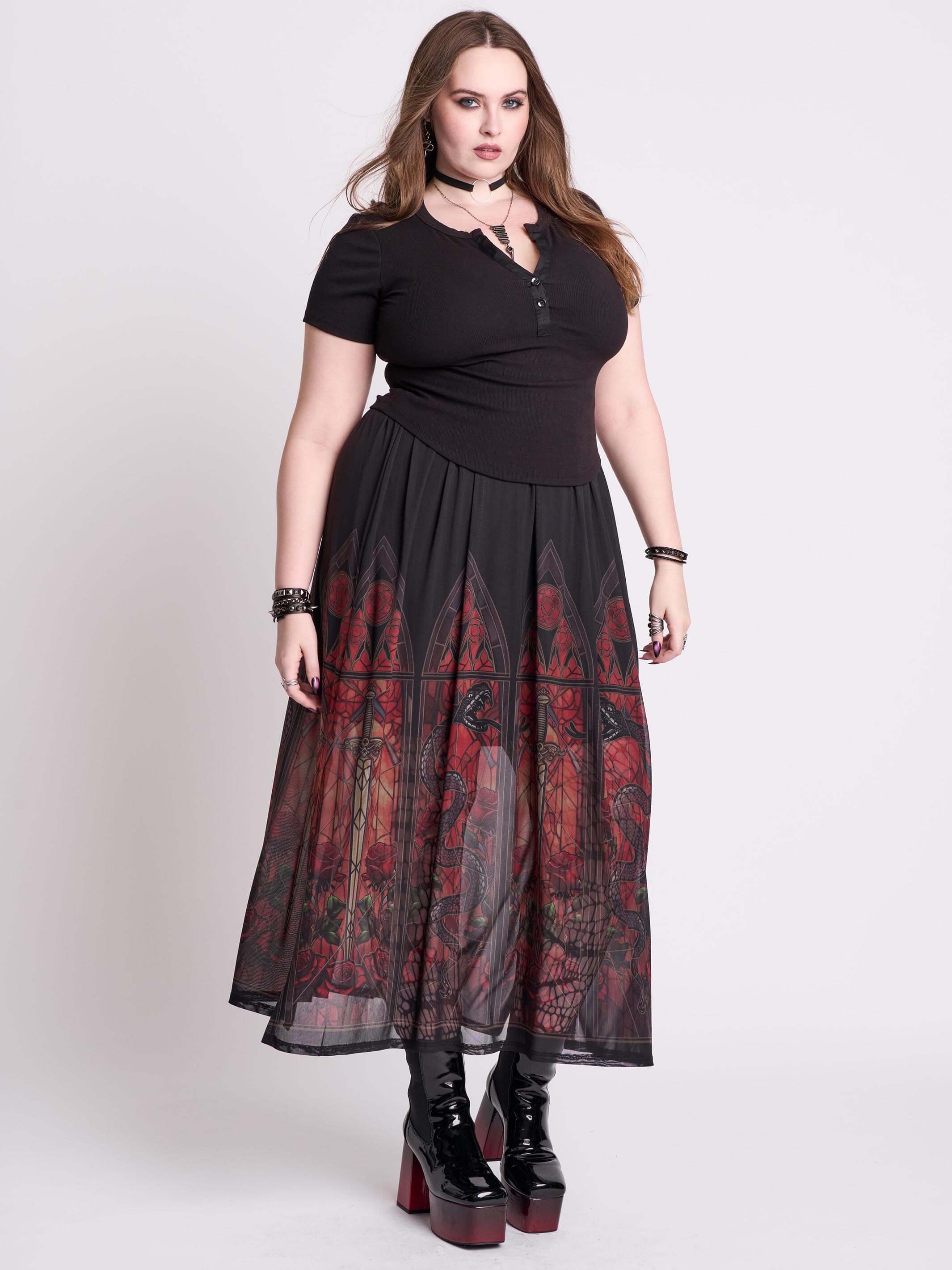 DRAGON'S HOUSE MAXI SKIRT