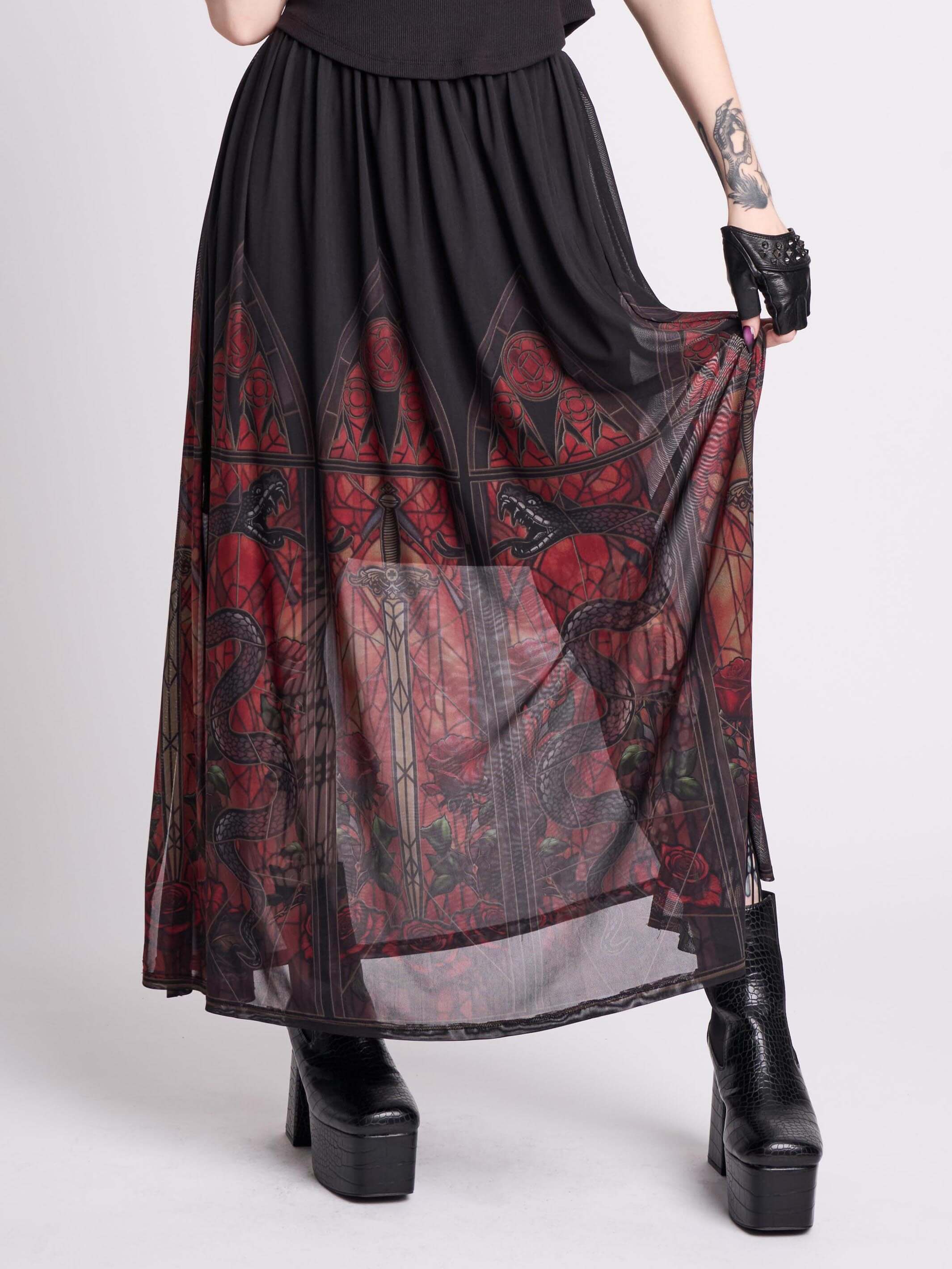 DRAGON'S HOUSE MAXI SKIRT