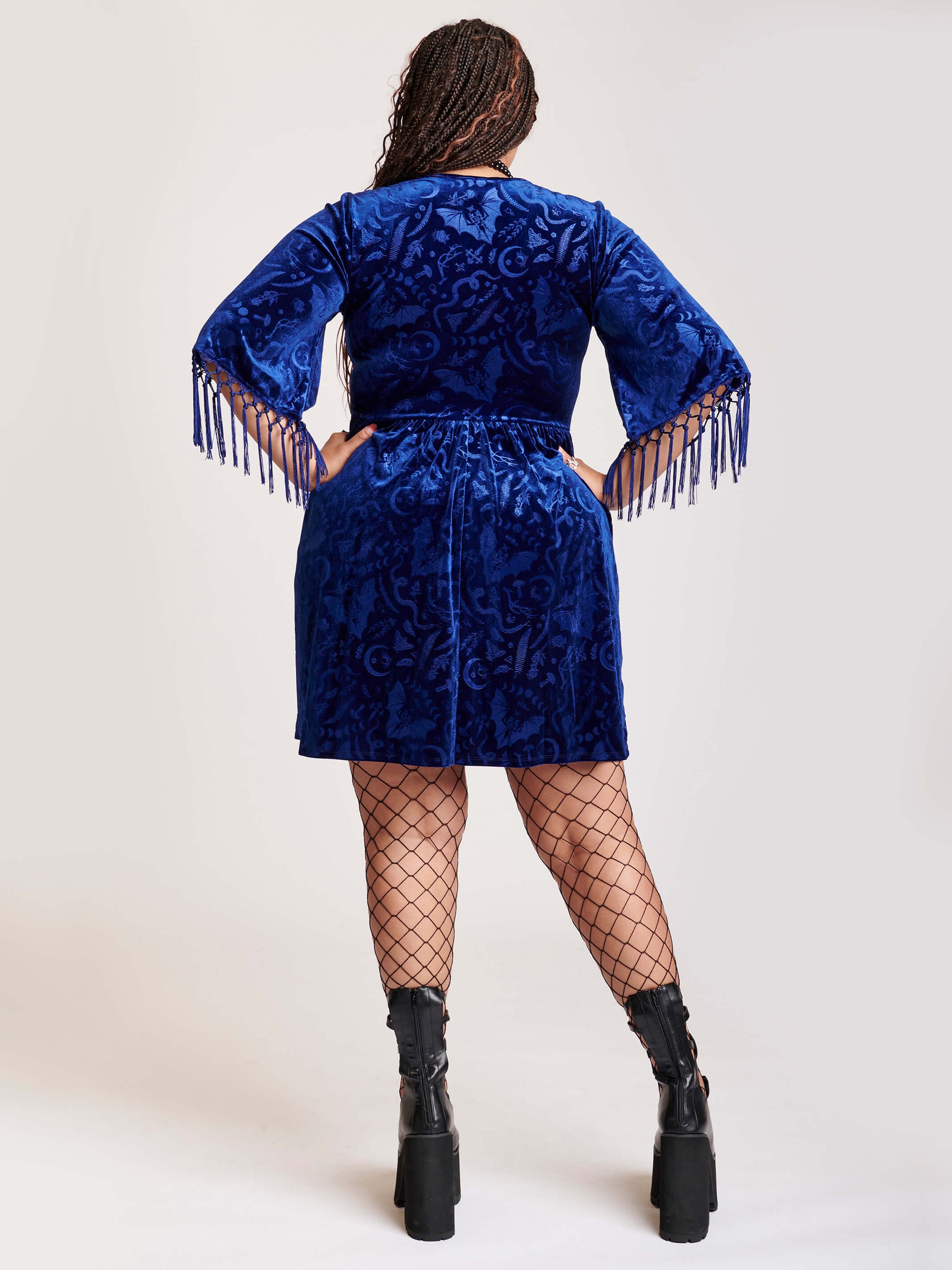 Velvet hotsell fringe dress