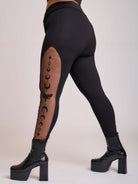 Embroidered moon phase leggings