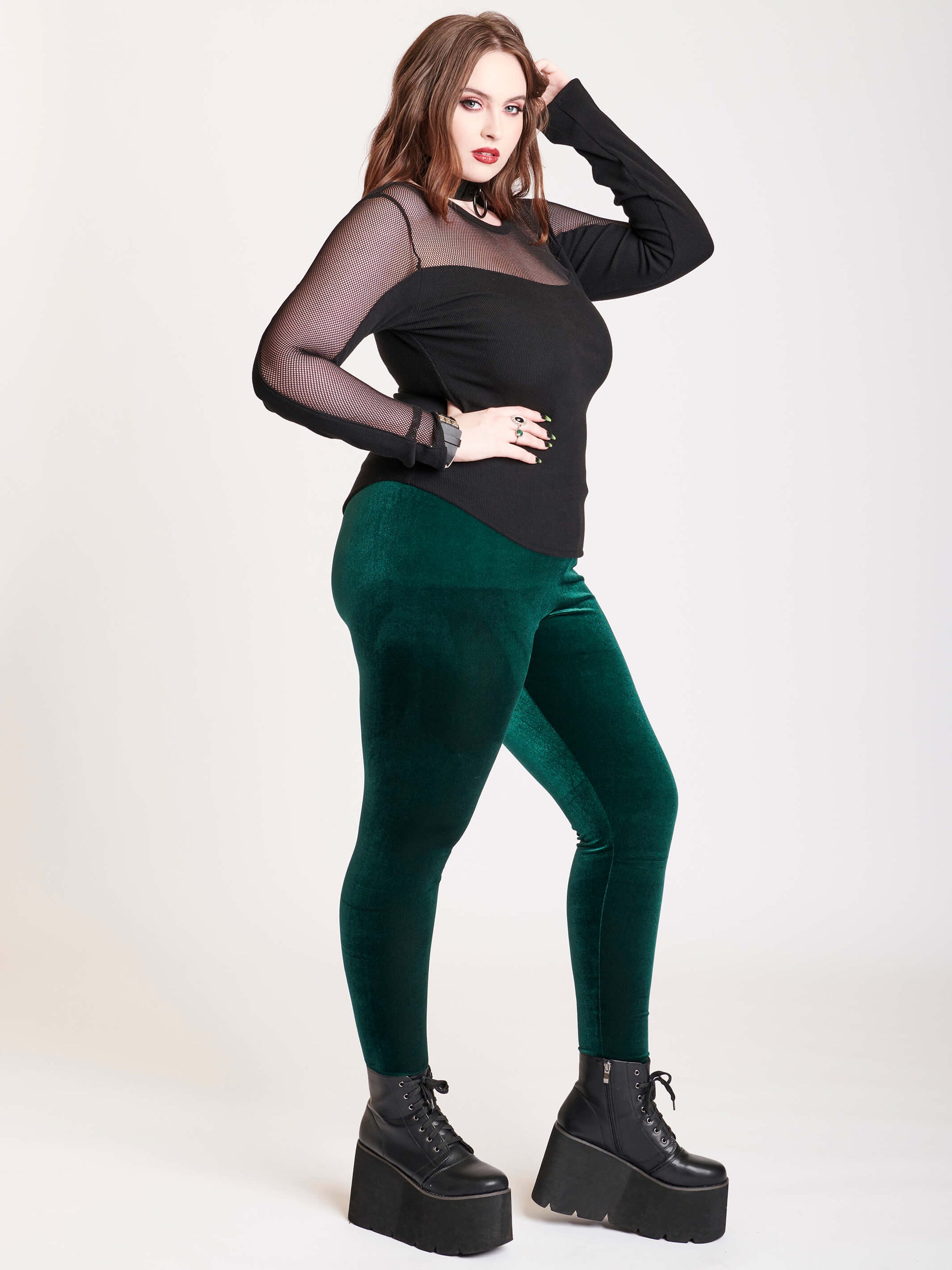 Emerald Velvet Legging