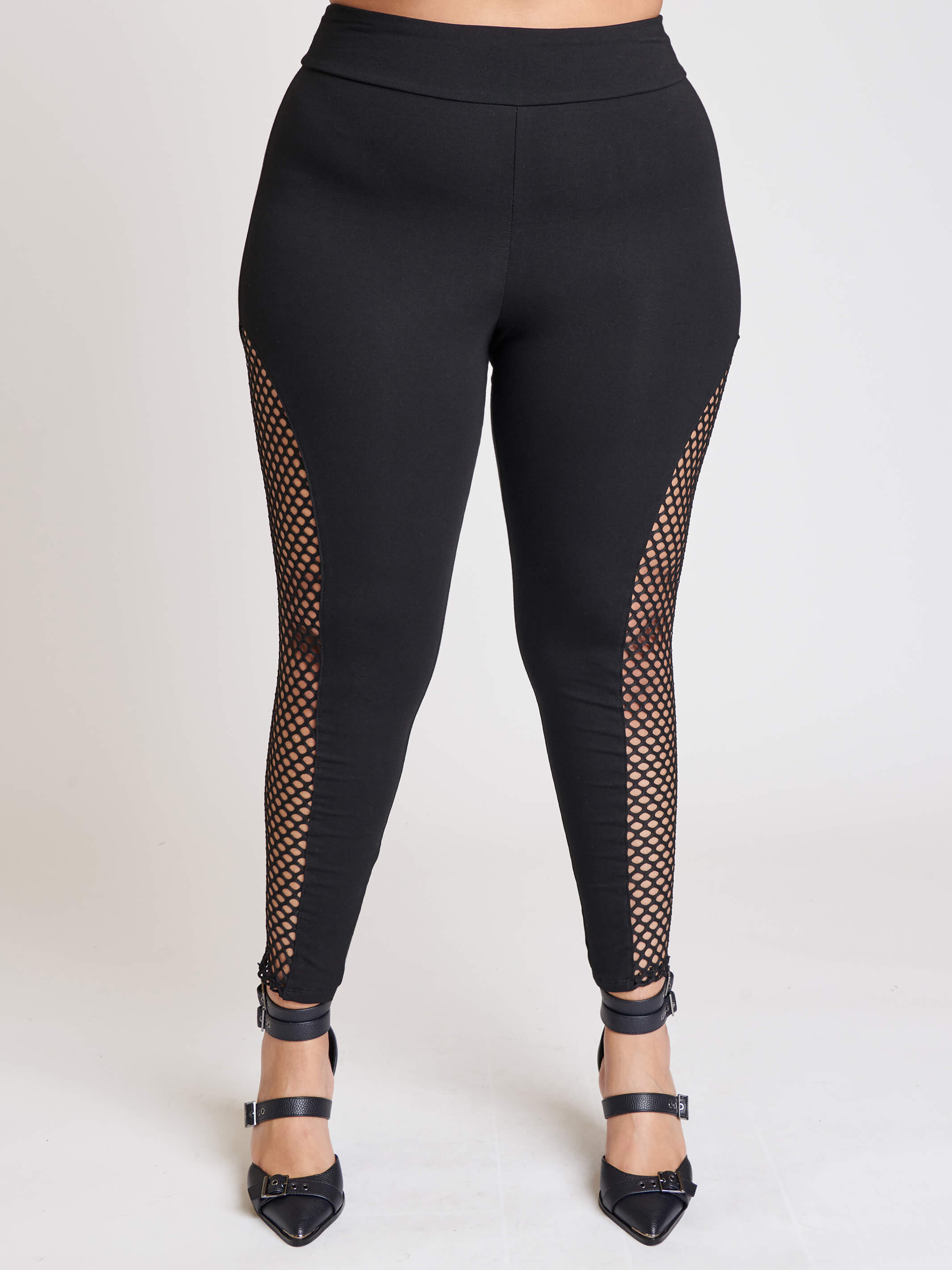 Fishnet yoga pants deals
