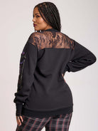 Gothic Flowers Lace Sweatshirt