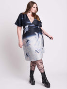 JAPANESE CRANE WRAP DRESS