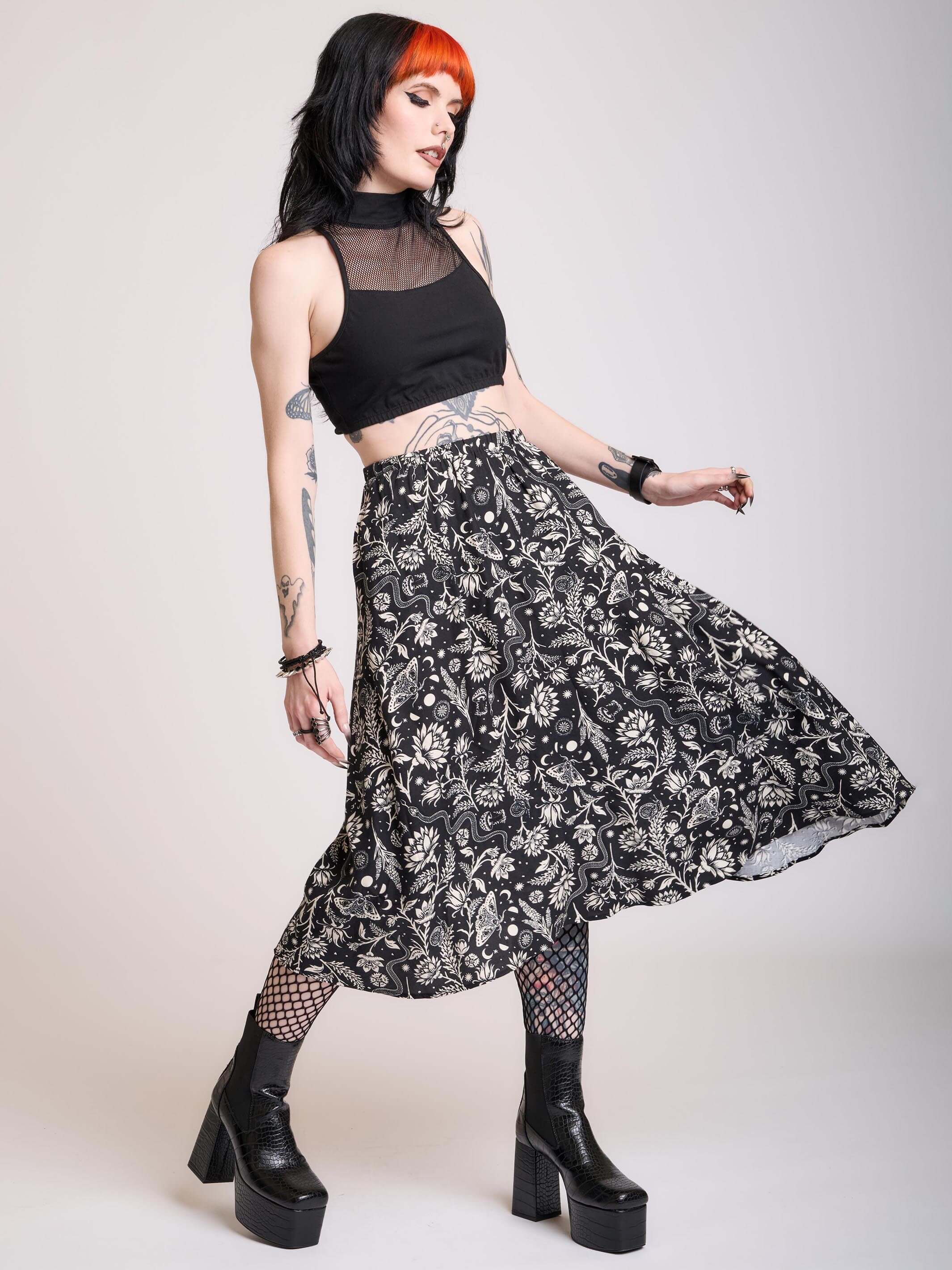 LUNAR GARDEN WITCH MAXI SKIRT