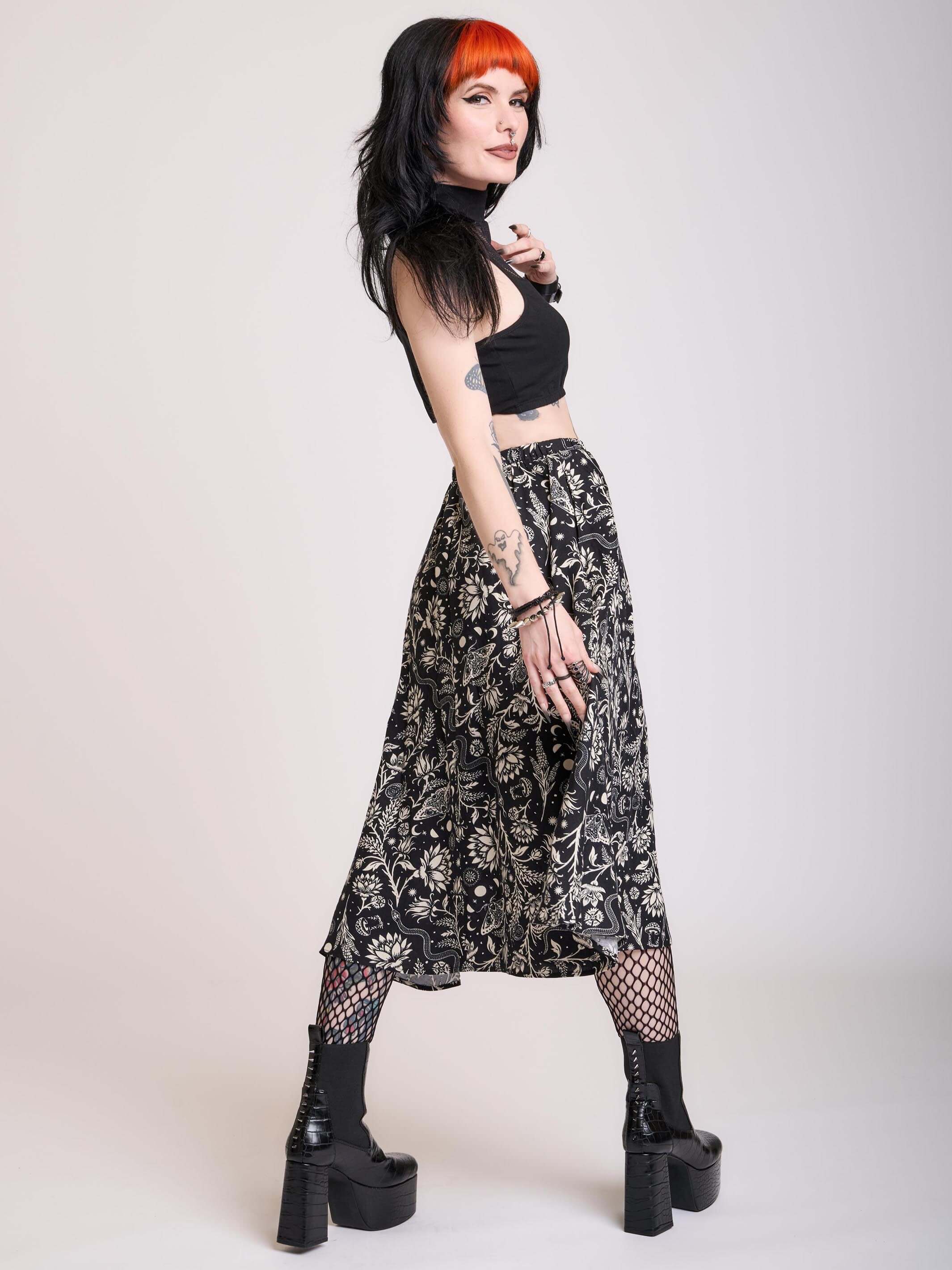 LUNAR GARDEN WITCH MAXI SKIRT