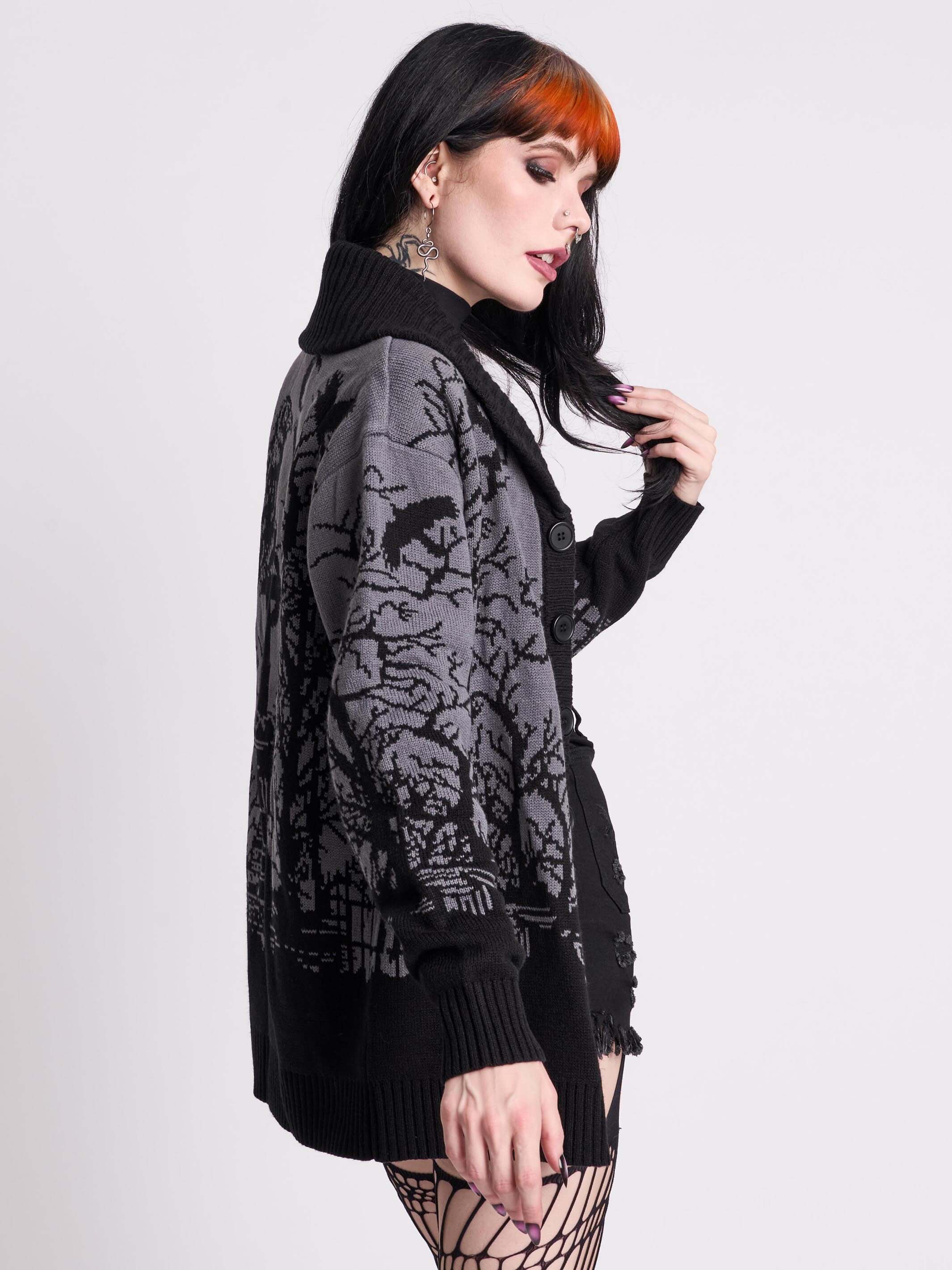 MIDNIGHT RAVEN CARDIGAN