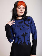 Midnight Cemetery Sweater Dress