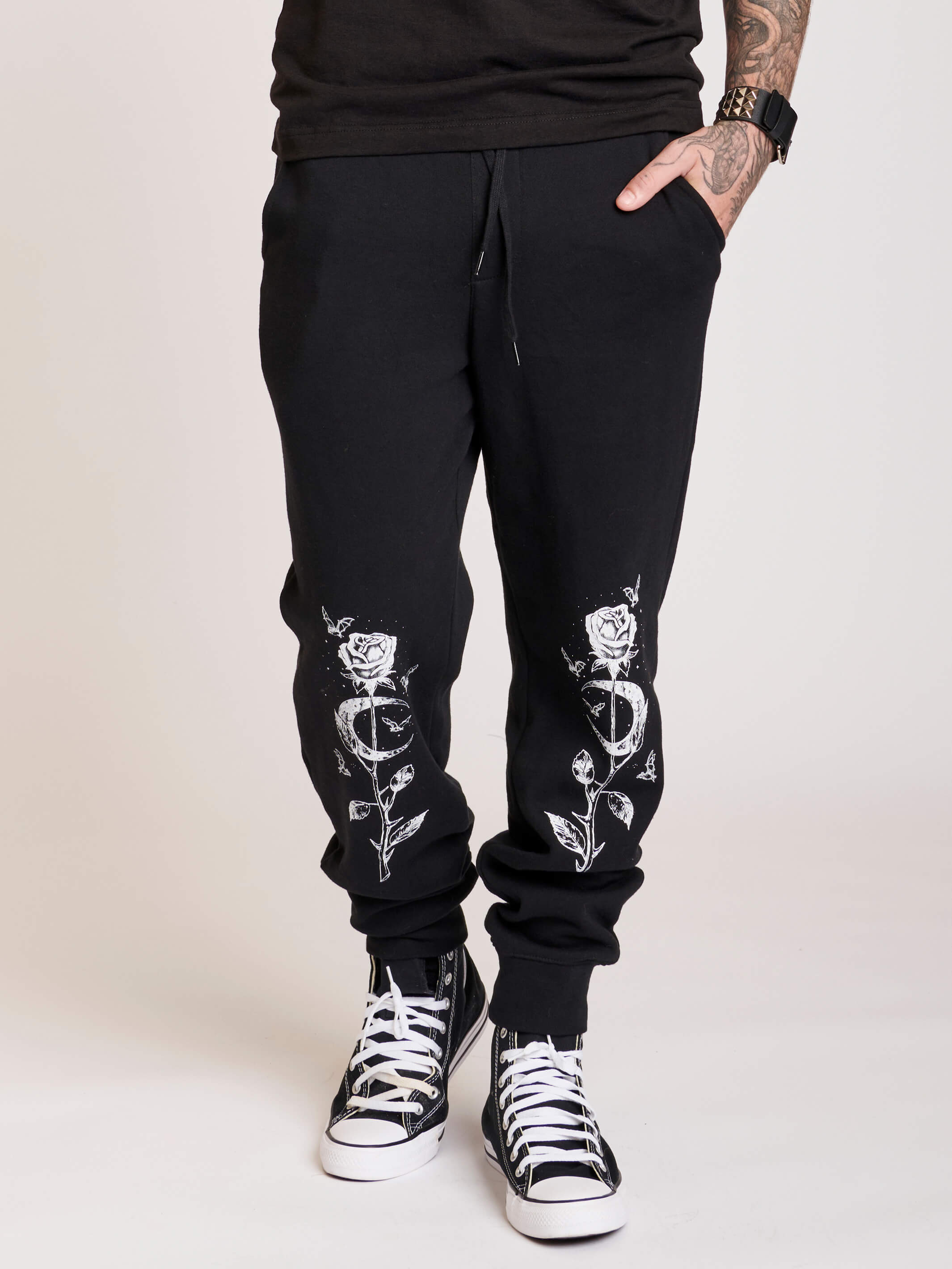 Vintage hotsell Goth Rose gold stripe Joggers, Goth Carnival Witch, Gender neutral Gothic sweatpants, Vulture culture