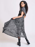 night blossom mesh goth skirt