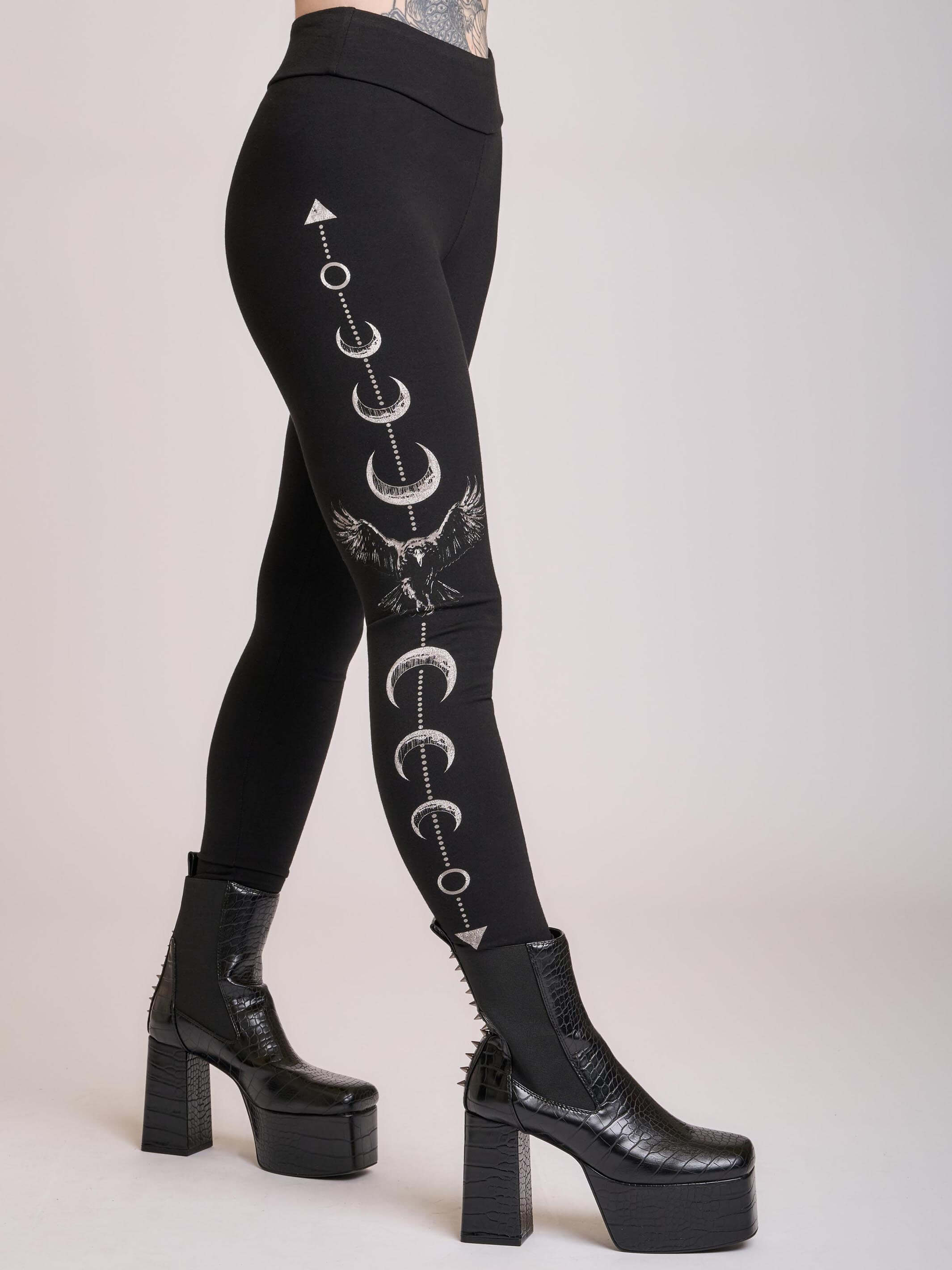 RAVEN MOON PHASE LEGGING