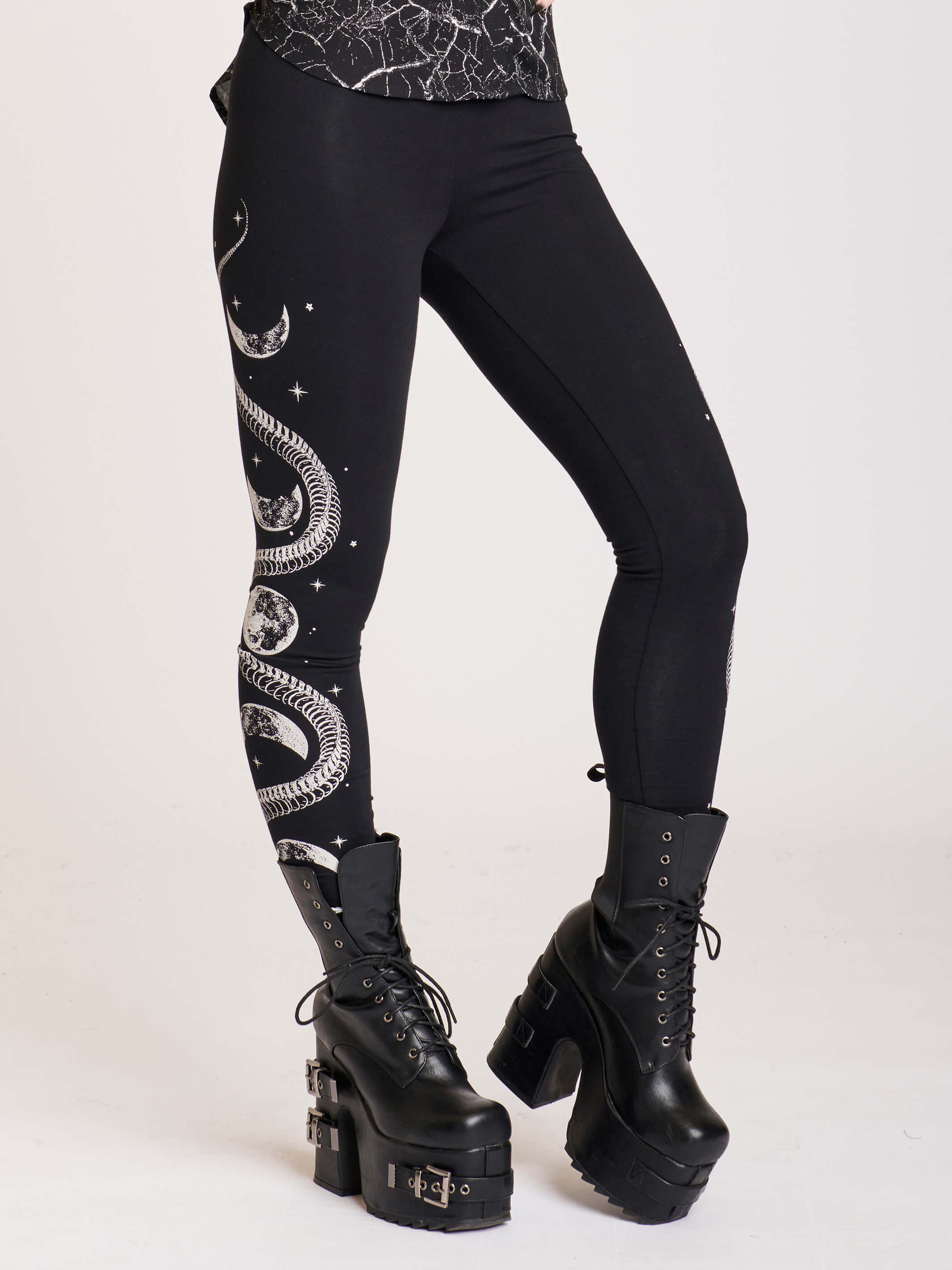 DYI Define Your Inspiration Faux Snake Piton Print Workout Leggings High  Waist M Size L - $27 - From Thrift Upon