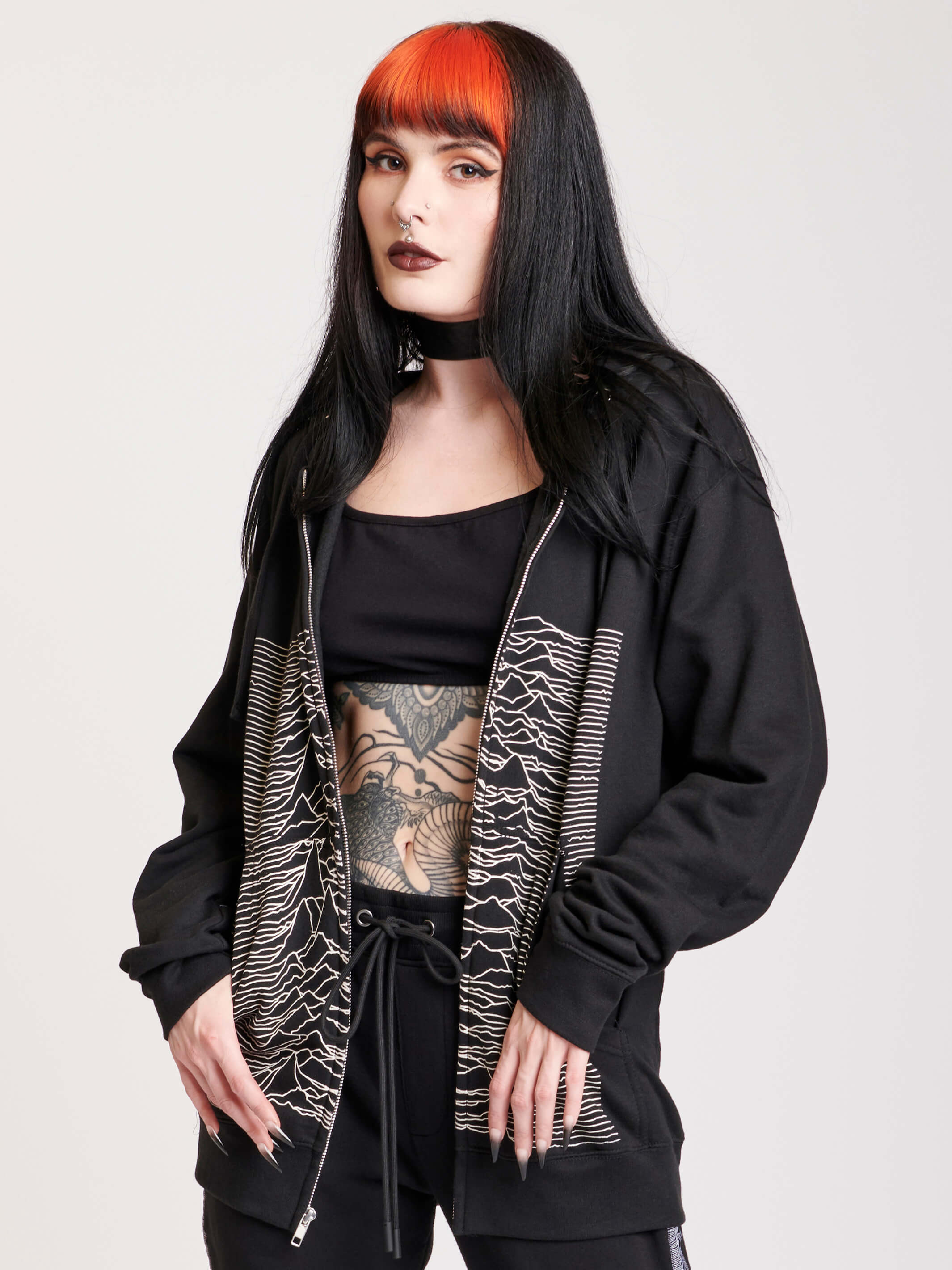 Pleasures zip hoodie hotsell