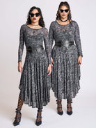 night blossom mesh goth dress