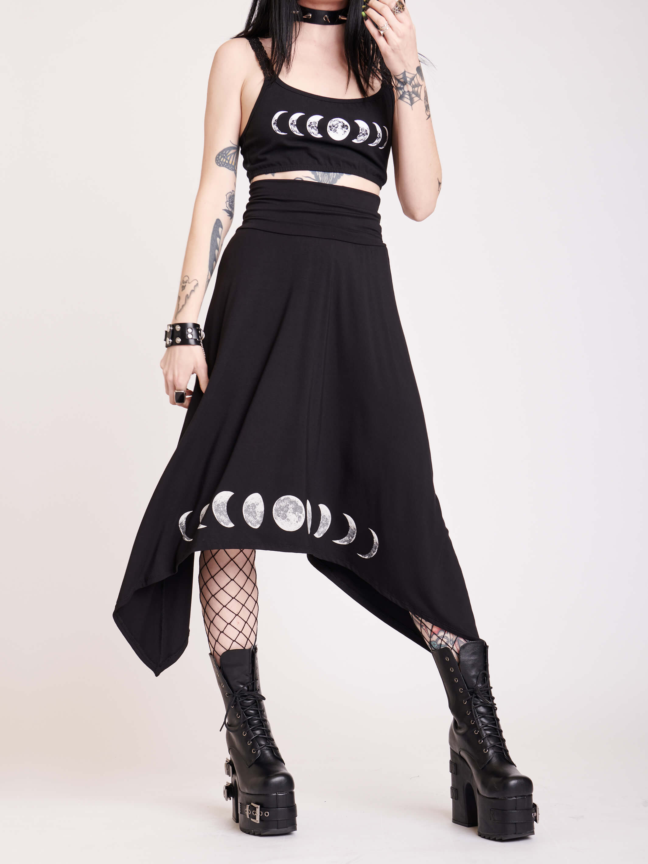 Moon Phase Midi Skirt