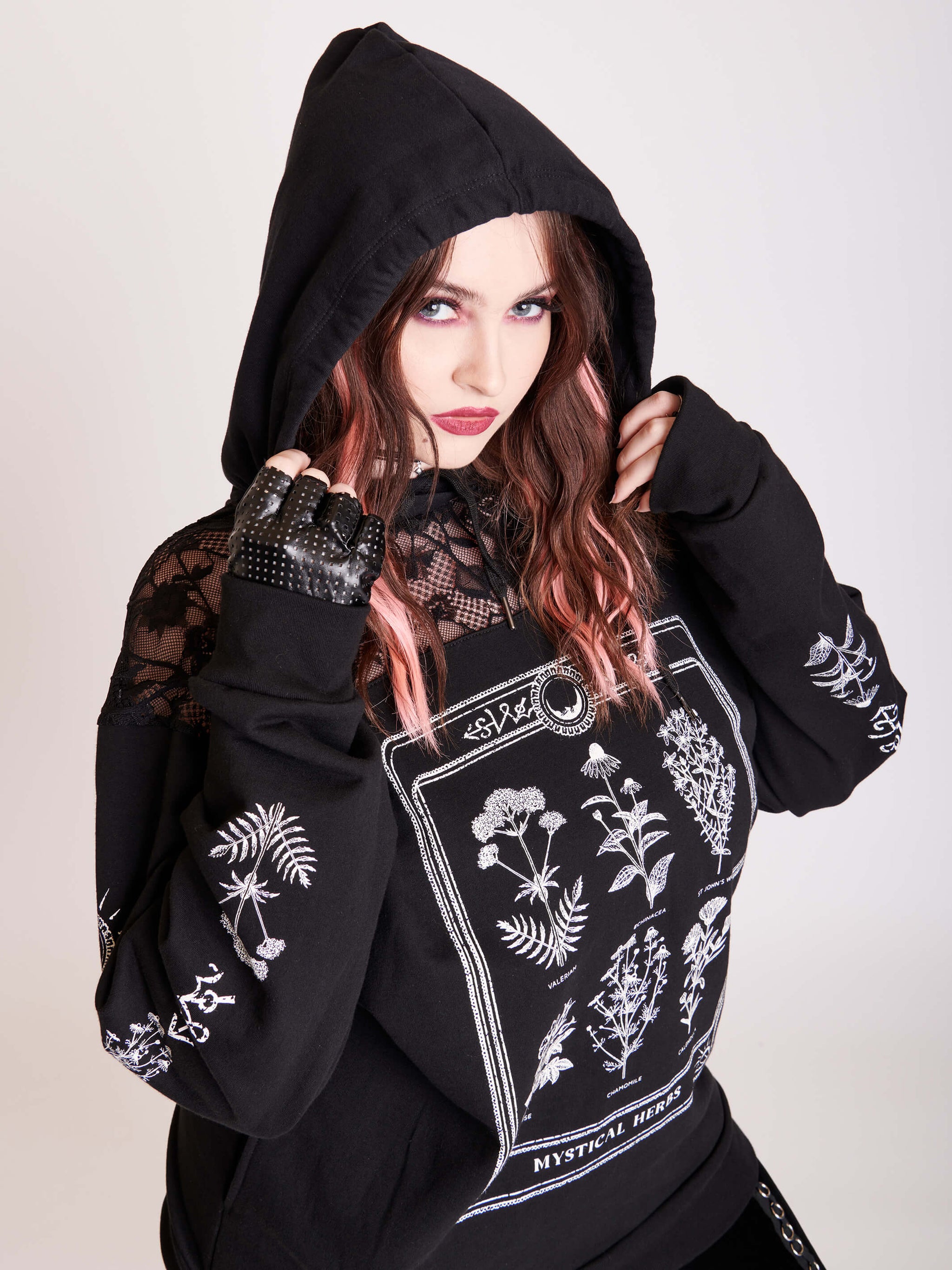 Mystical Herbs lace Hoodie